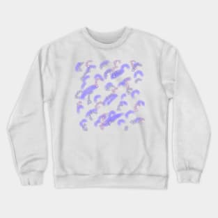 Purple sparkle watercolor abstract art design Crewneck Sweatshirt